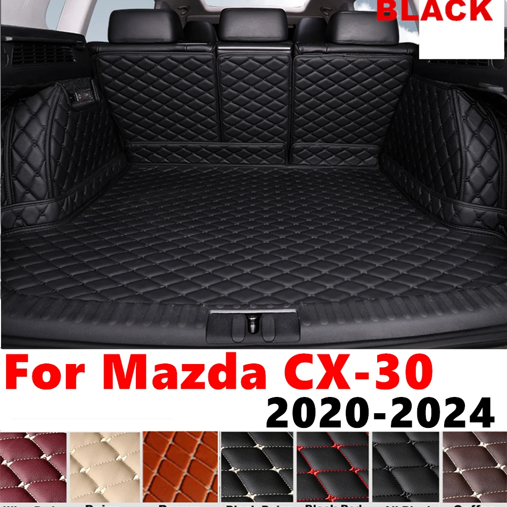 Full Set XPE Car Rear trunk mat for MAZDA CX-30 CX30 2024 2023 2022-2020 Cargo Liner Protect Cover Tail Boot luggage Pad Carpet