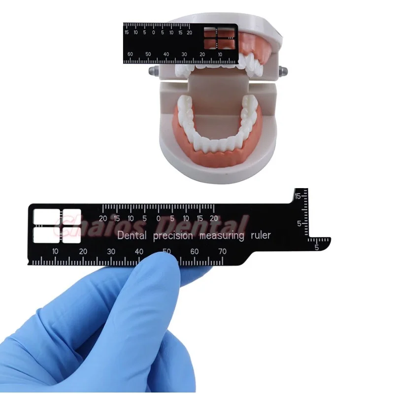 2 pçs/lote autoclave dental precisão medição régua dente lacuna fotografia ferramenta médica span medida escala instrumentos endodonticos