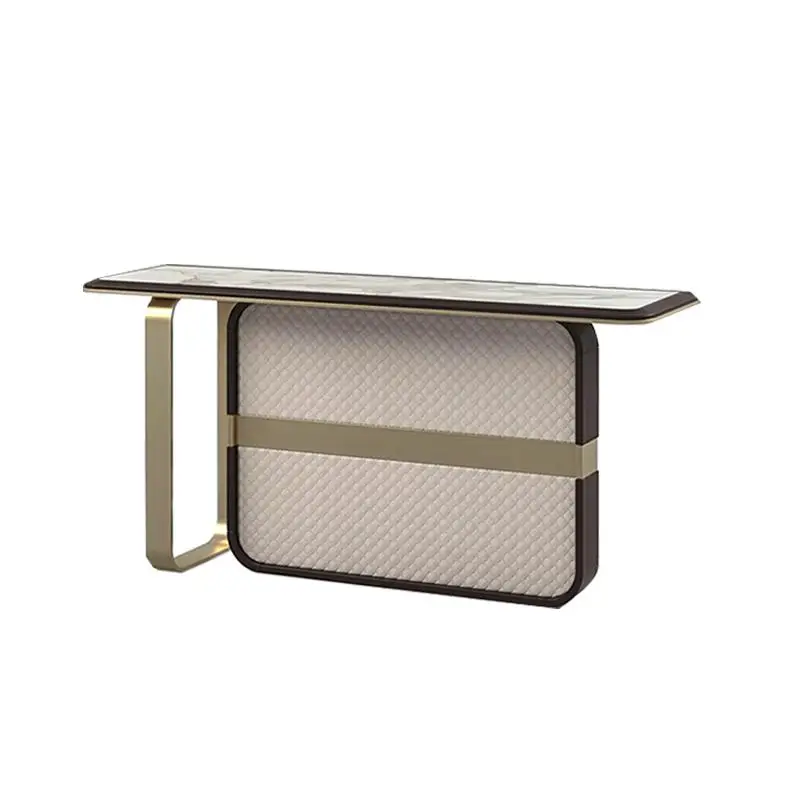 

Minimalist creative entrance platform light luxury designer art side table size apartment corridor aisle very narrow strip case