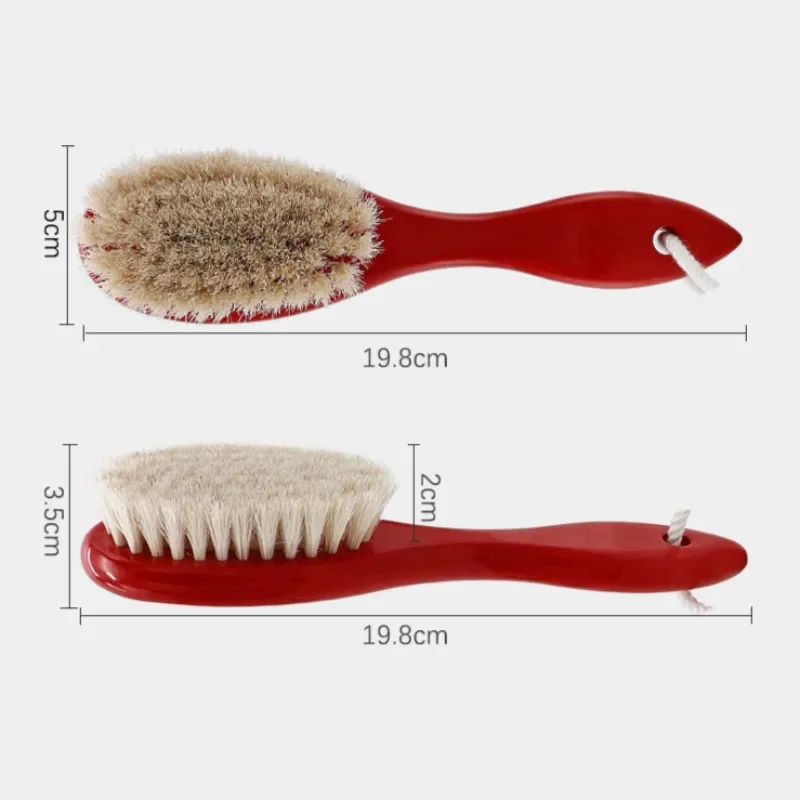 Pro Barber Shaving Beard Brush Removal Neck Dusting Horse Hair Brushes Face Mustache Salon Cleaning Styling Tools Escova Cabelo