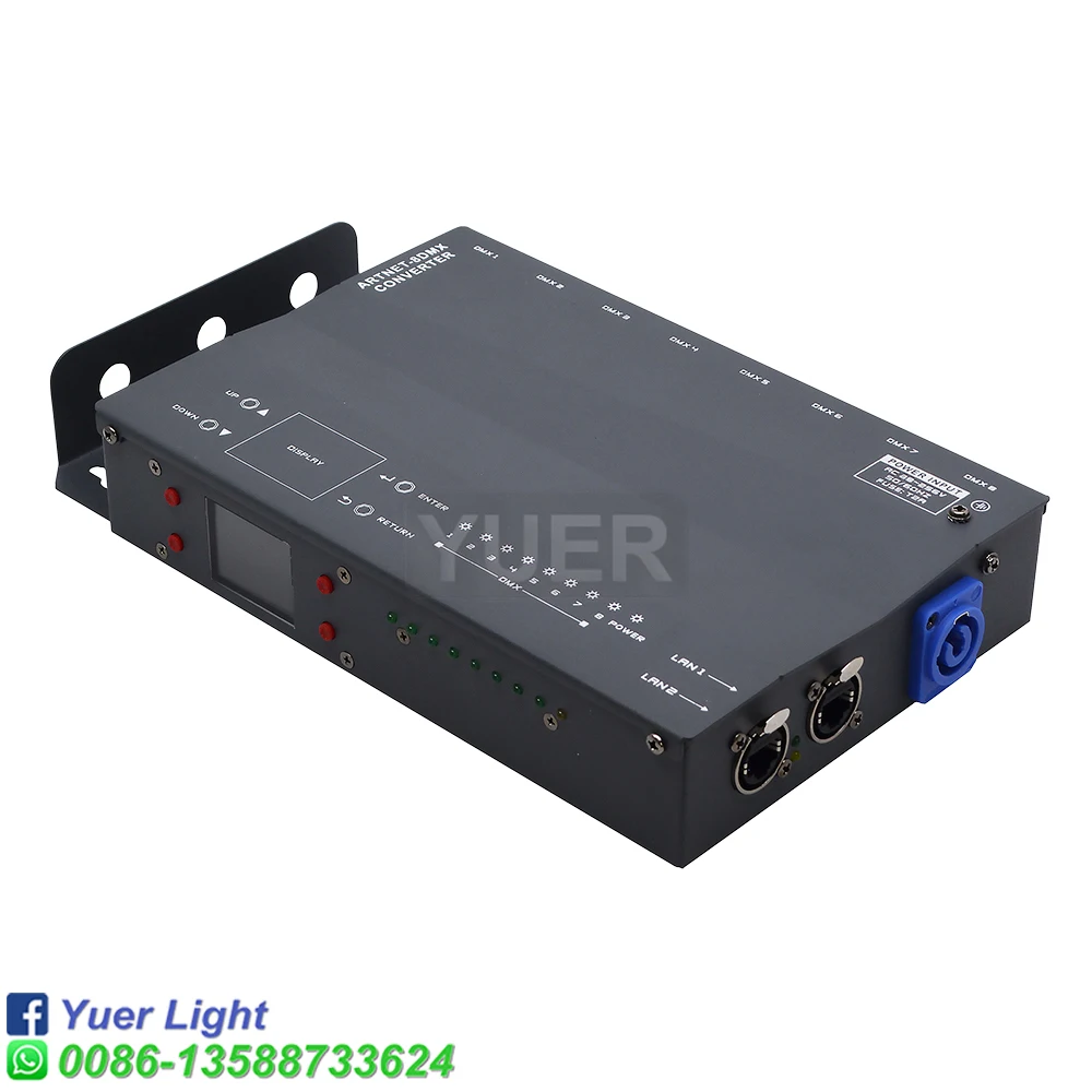 Imagem -04 - Artnew-net Dmx Converter 3pin Isolado Splitter Amplificador Dmx Transceiver Receiver para dj Disco Party Stage Lights Dmx Converter