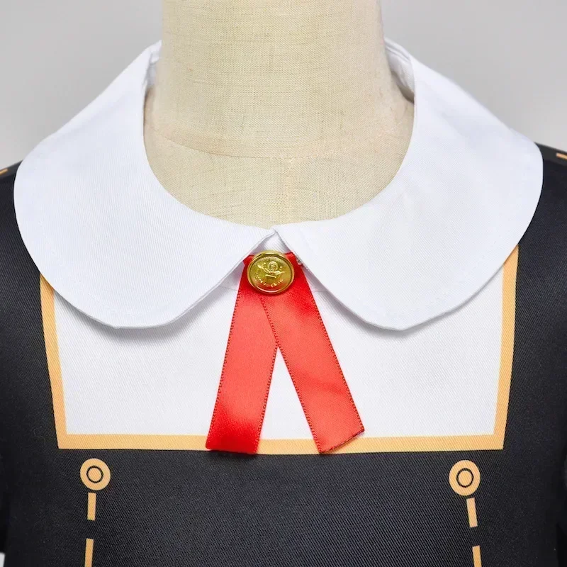 أزياء الهالوين لعام 2025 أزياء أنيمي فاميلي التأثيرية أنيا Vervalser Jurk Voor Meisjes أزياء الهالوين للأطفال Jurken Hoofdtooi