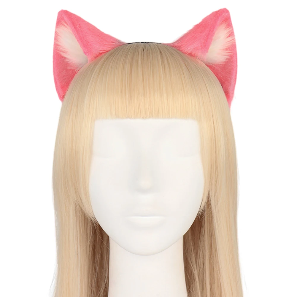 Animal Cat Fox Ear Hair Hoops Cosplay Faux Fur Hairband Girls Halloween Headbands copricapo accessori per capelli