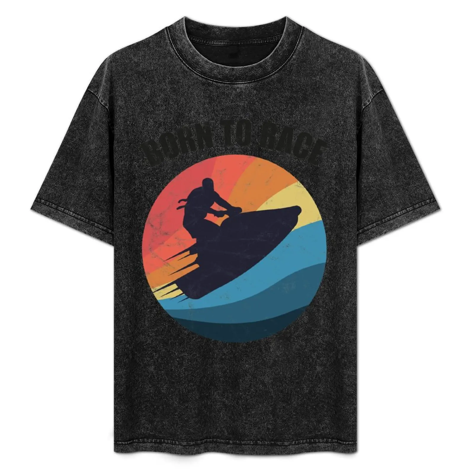 

Powerboat Racing Jet Ski Born to Race Summer Ocean Design T-Shirt Standard Fit Solid Tee Shirt