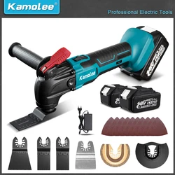 Kamolee Electric Cordless Oscillating Multitools Multi-function Trimmer Saw Renovator Power Multi-Tool for Makita 18V Battery