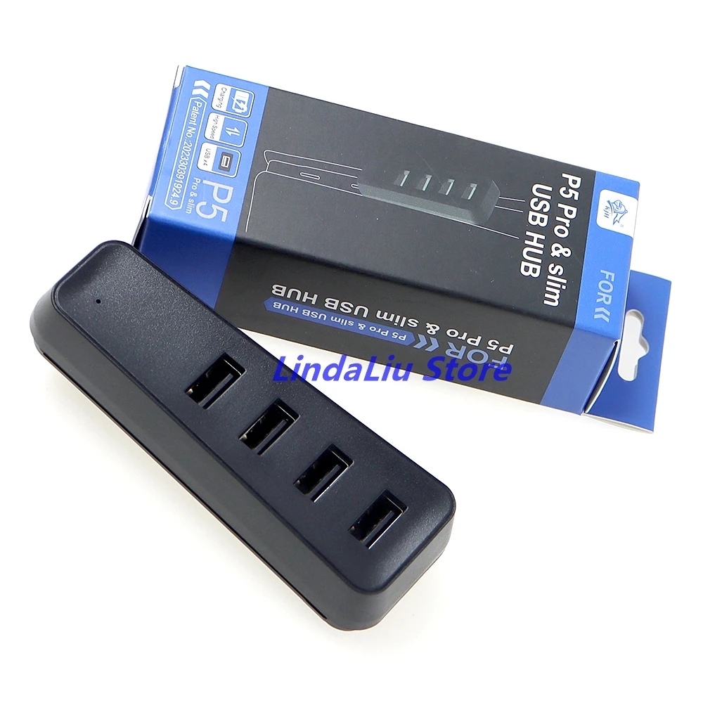 10 шт. для PS5 Slim Pro USB-удлинитель-концентратор с 4 USB-портами, расширительный USB-концентратор для PS5 SLIM Pro, универсальный консольный хост