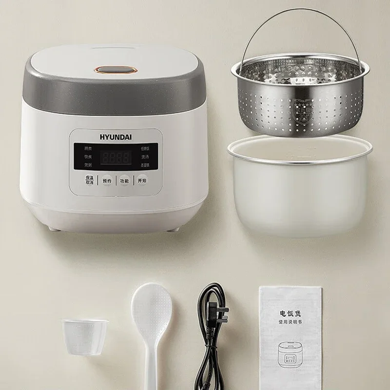 HYUNDAI Low Sugar Rice Cooker Household 3L Large Capacity Intelligent Reservation Multi-function Korea Electric Rice Cooker