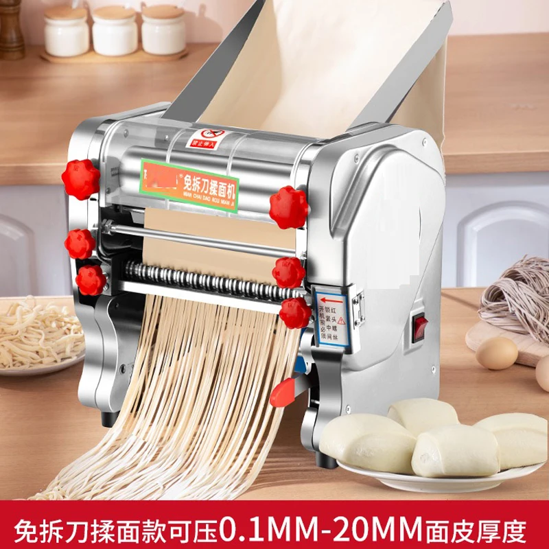 Commercial Electric Noodle Pressing Machine Stainless Steel Pasta Maker Multifunctional Noodle Rolling Machine