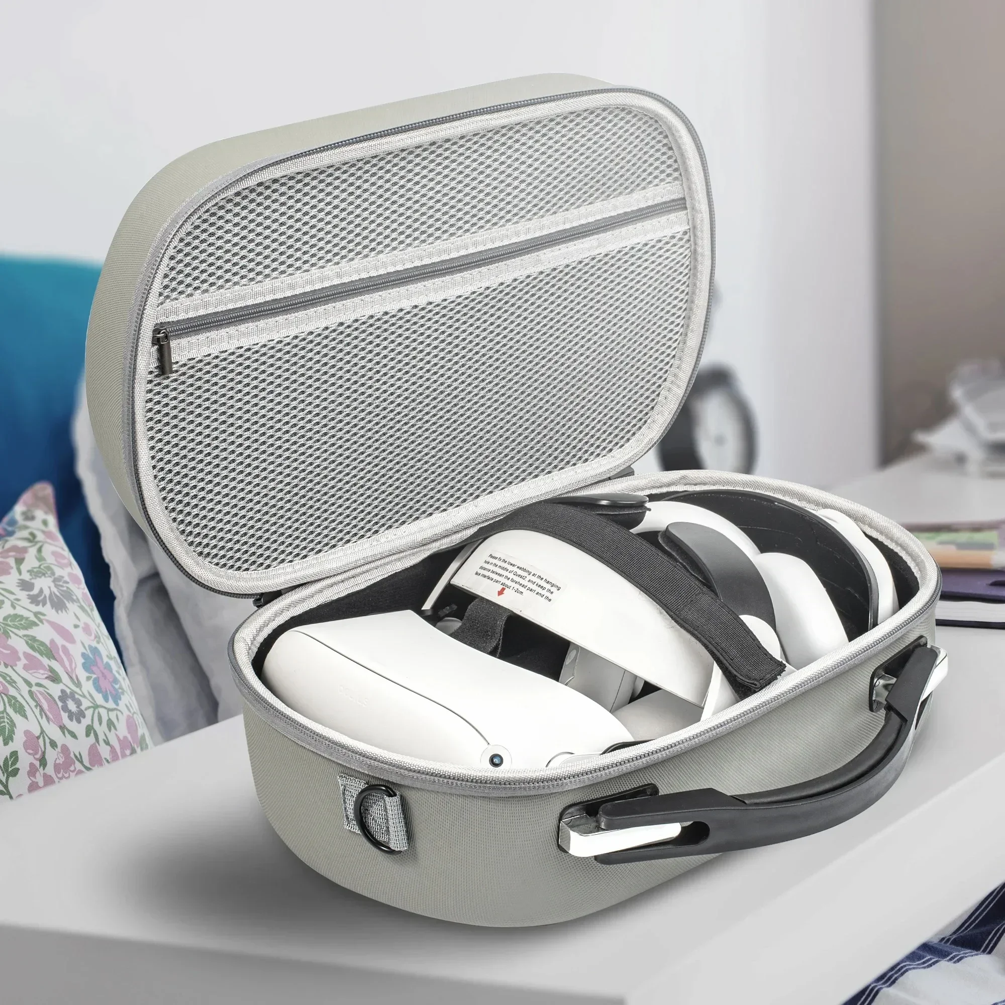 DEVASO For Vision Pro/Meta Quest3/2/Pro Storage Case VR Glasses Travel Carrying Case Portable Storage Bag VR Accessories