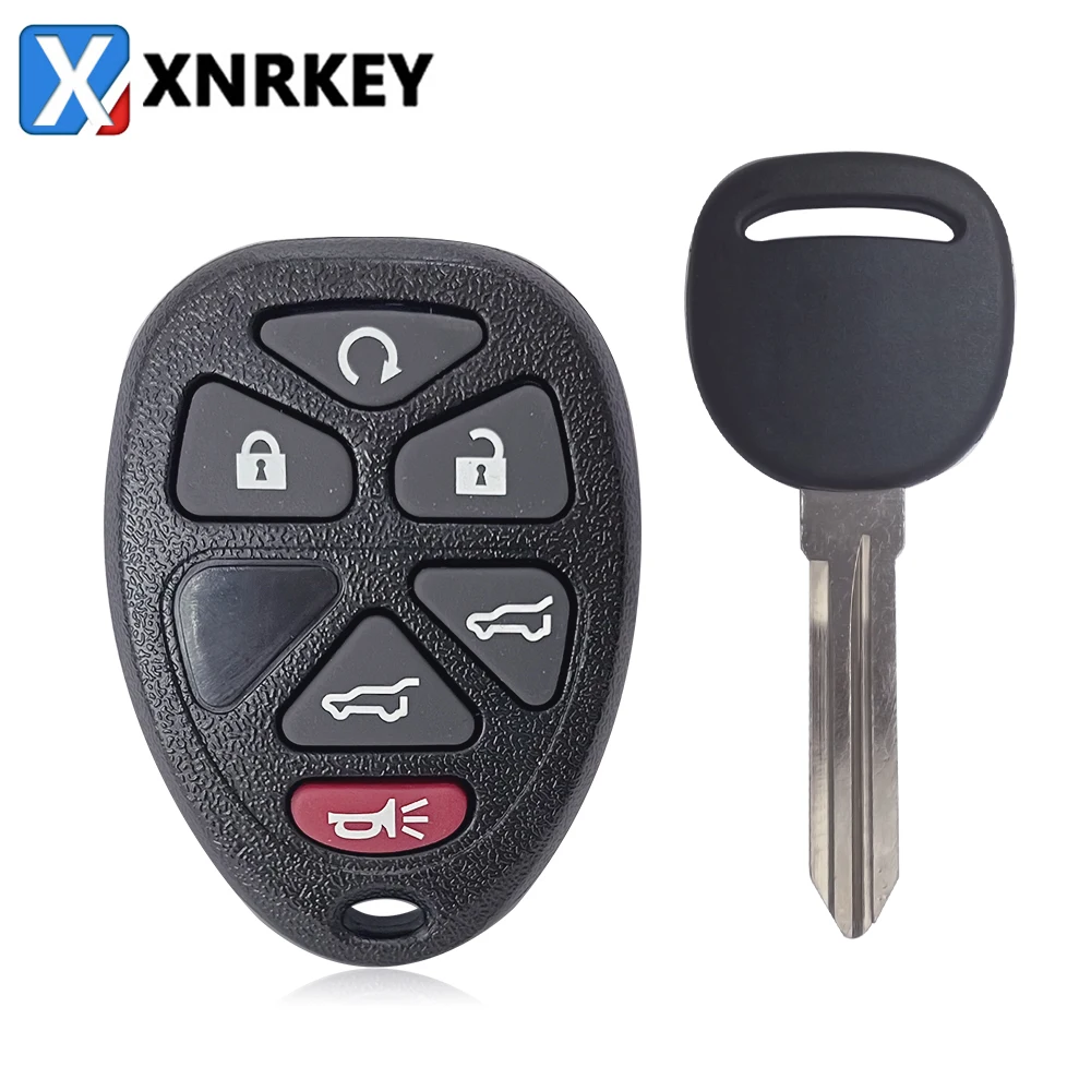 XNRKEY 6 Button Remote Car Key OUC60270 315Mhz for Chevrolet 2007-2014 Silverado Suburban for Buick Car Key Fob 6 Button Set