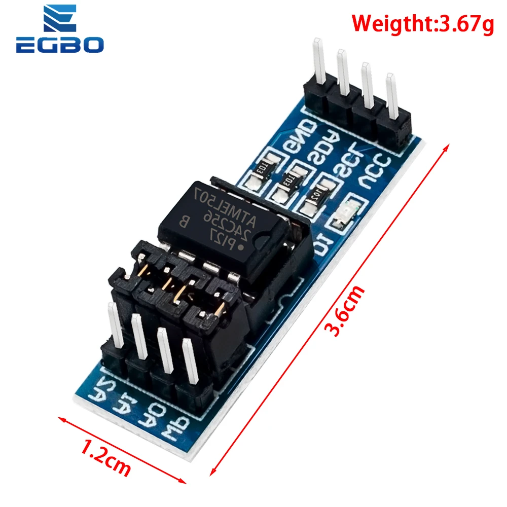 1PCS EGBO  AT24C256 24C256 I2C interface EEPROM Memory Module for arduino