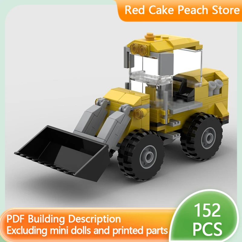 

Модель городской автомобиль MOC, строительные кирпичи, шарнирный погрузчик, модульная технология, детские праздничные подарки, сборка игрушек, костюм