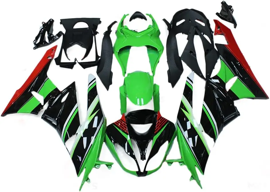 

ABS Plastic Fairing Kit Fit For Kawasaki ZX6R 636 2009 2010 2011 2012 ZX-6R 09 10 11 12 Motorcycle Green Black Fairings Bodywork