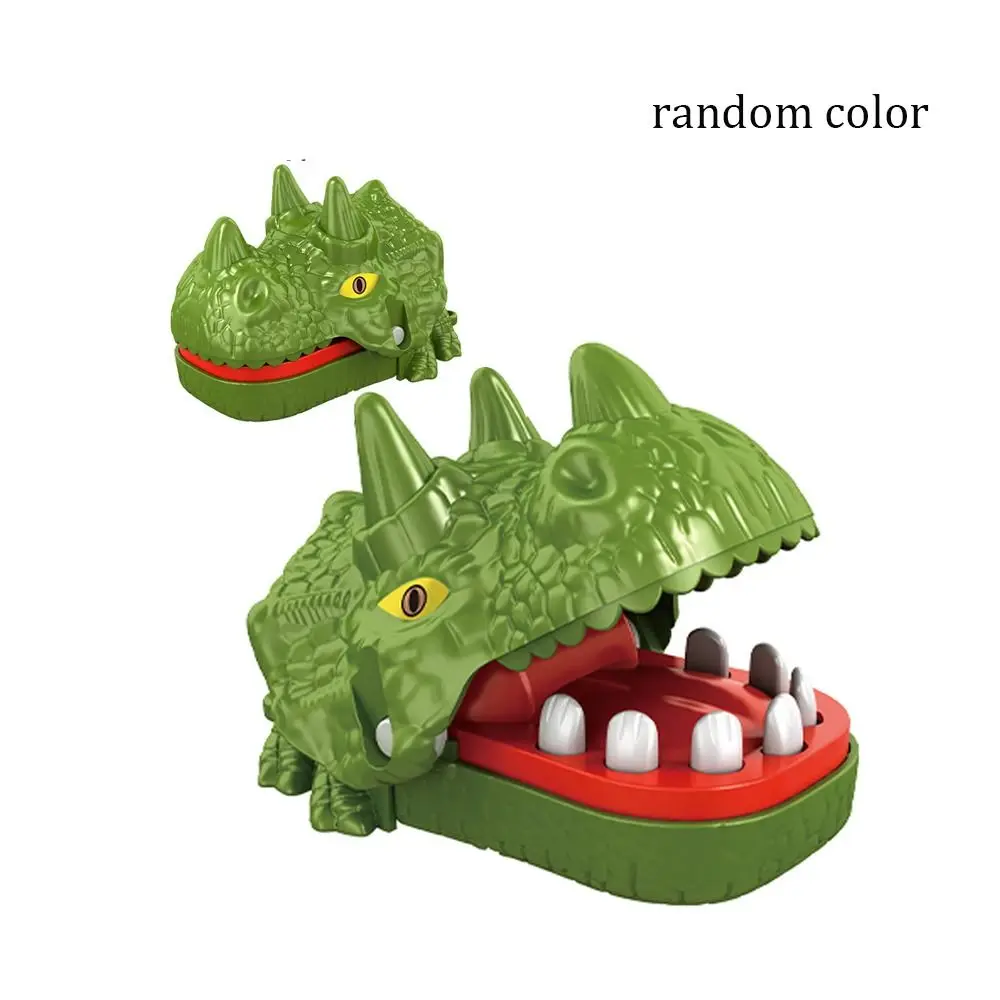 Divertente mini dinosauro morso dito giocattolo antistress morso di plastica giocattolo a mano dinosauro giocattolo di decompressione bambini bambini colore casuale