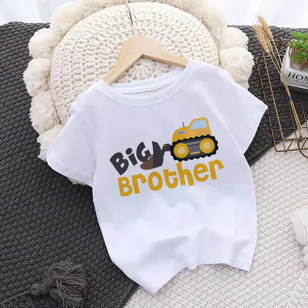 Big Brother Little Brother Family Matching Outfits Kids Shirt Baby Bodysuit Family Matching Clothes Summer Kids Shirt Family Tee