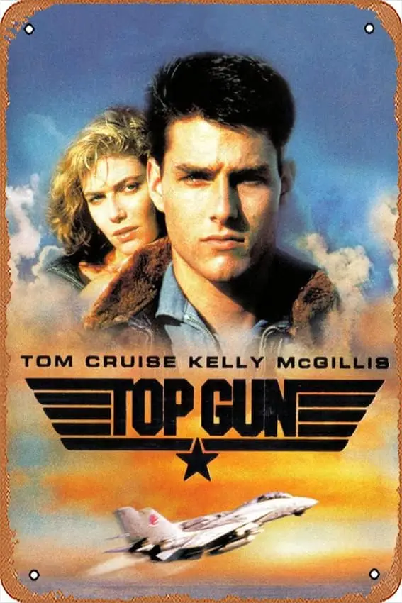 Topgun Moe Post 8  12 nches - Retro ntge Metl Tn Sgn for Home Br Pub Grge Decor Moe Gfts