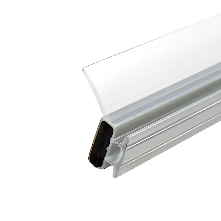Customization Professional Manufacturer ISO 9001 180 Degree White Magnet Sealing Strip Magnet Material Seals Plastic Profile
