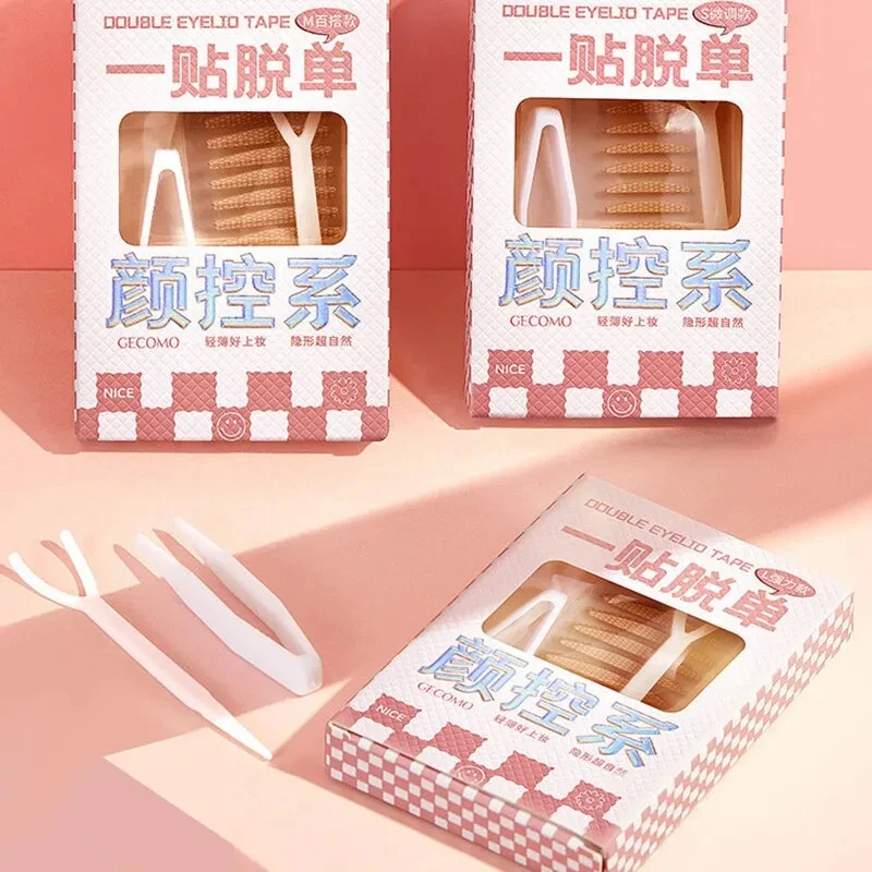 男性と女性のための目に見えない二重まぶたパッチ,自然でシームレス,単列,大きな目の美しさ,男性のための特別,新しい,90個