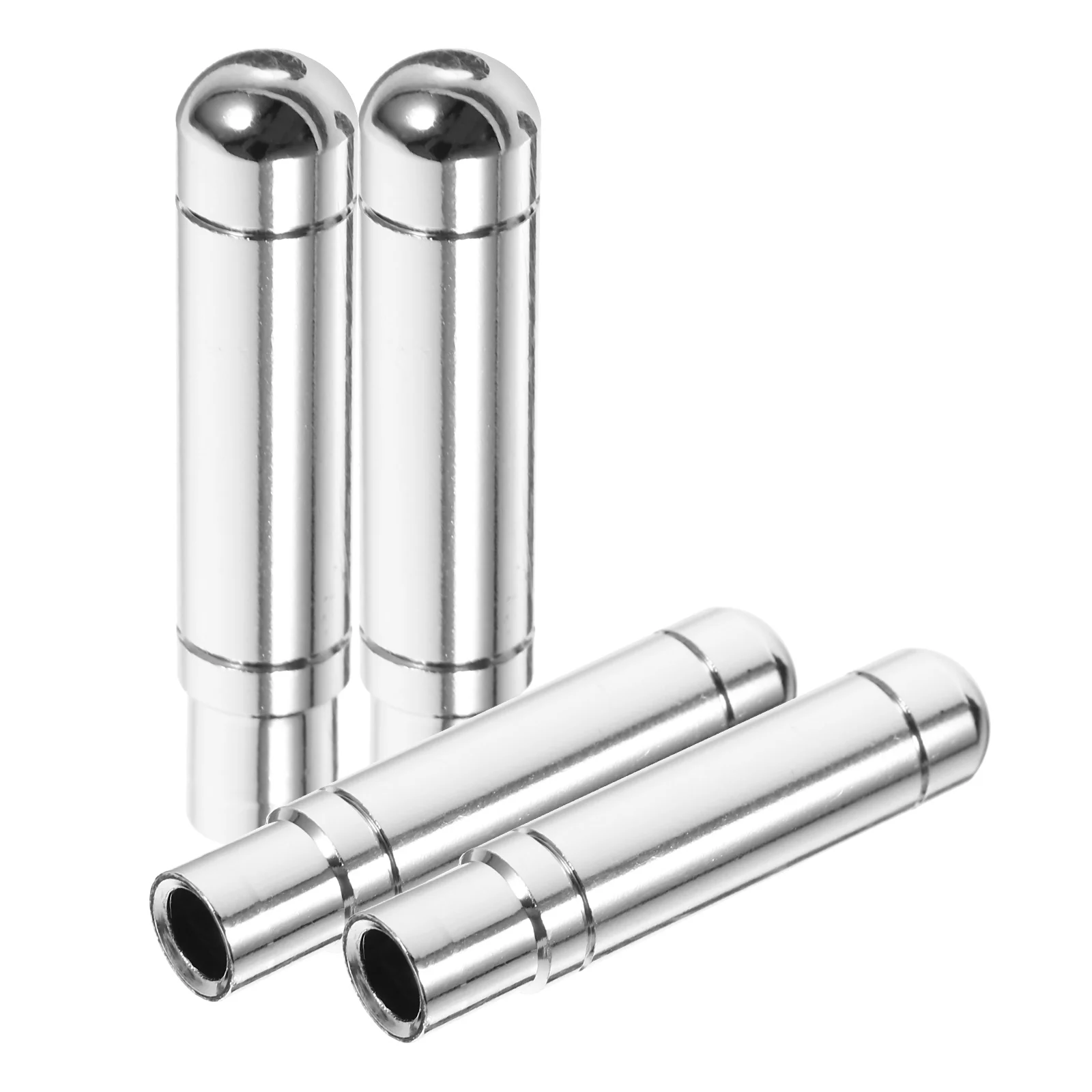 

4Pcs Electroplated Car Door Lock Knobs Pull Handles Pins Interior Aluminum Alloy Durable Stylish Vehicle Safety Easy