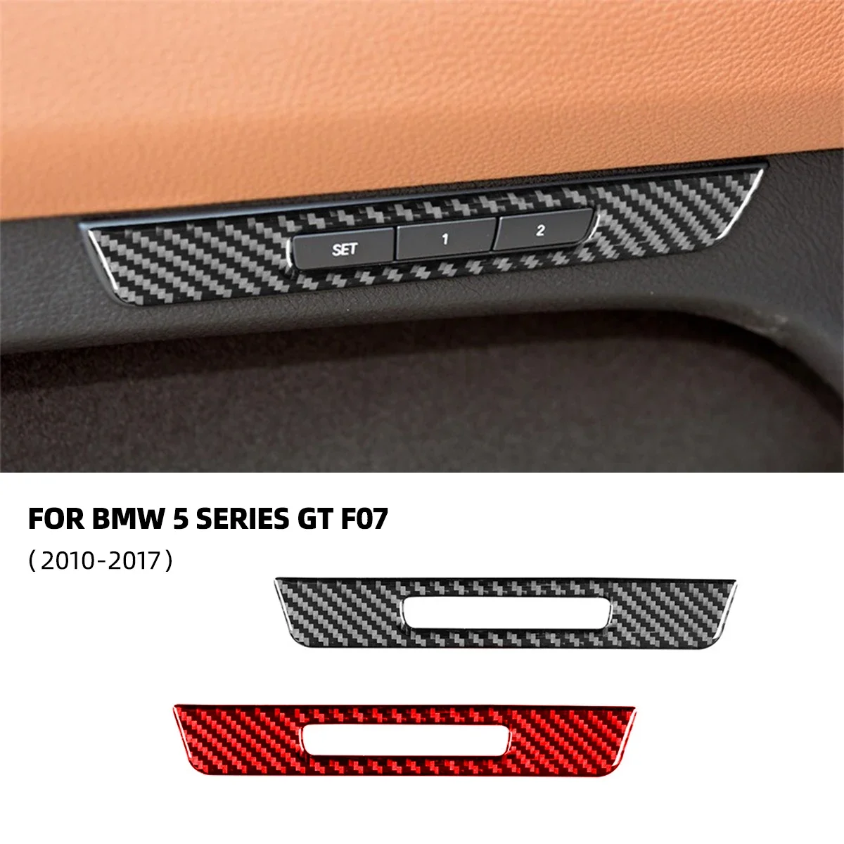 

For BMW 5 Series GT F07 2010-2017 Carbon Fiber Car-Styling Car Seat Memory Adjustment Decoration Car Stickers Accessoire Voiture