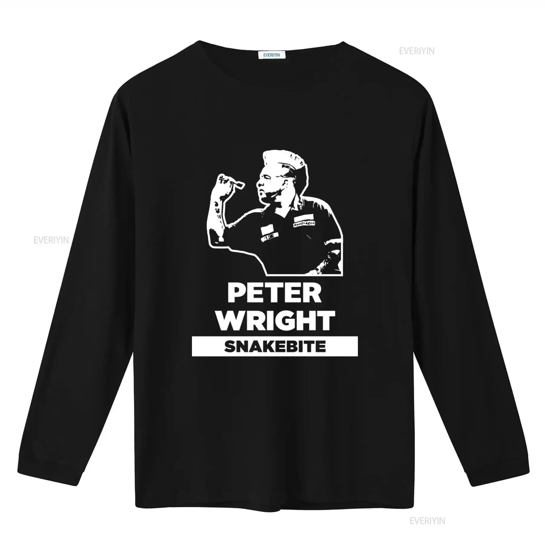 Snakebite Peter Wright Darts World Champs 2019 Unofficial High Quality T shirt Top vintage Washed Top For Everyday Wear