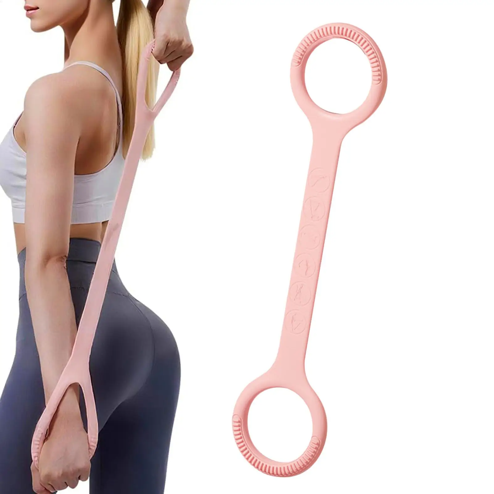 1PC Resistance Bands Yoga Resistance Band Stretch Fitness Band Pull Rope Chest Arm and Shoulder Stretch Bands Exercise Equip