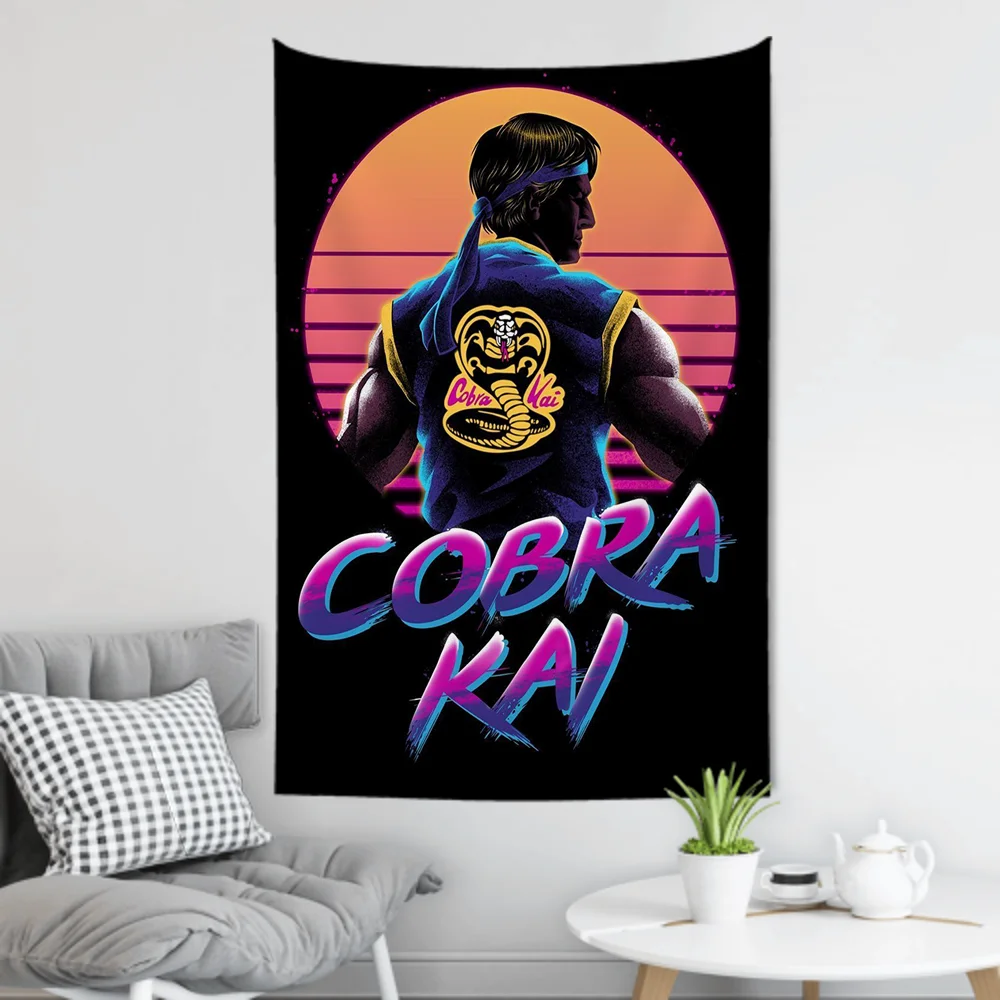 

Экшн- сериал C-Cobra Kai гобелен декор комнаты настенная ткань вечерние подвесной фон декор комнаты детская комната