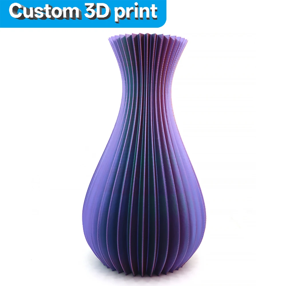 

Custom 3d Metal Printing High Precision ABS White Black 3D Printing Service Metal Part Machining Factory Colorful Vase