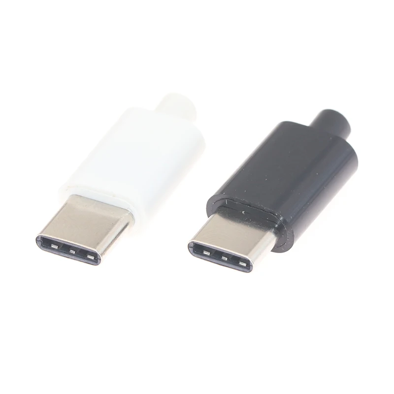 

2pcs Type-C usb3.1 Connectors Jack Tail Male Plug Electric Terminals welding DIY data cable OGT accessories 24 pin