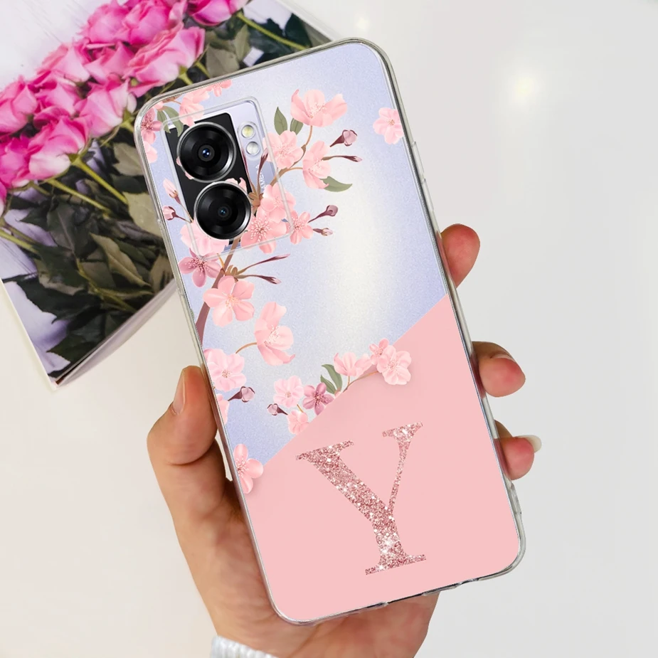 For Oppo A77 5G Case CPH2339 New Letters Cover Clear Silicone Soft TPU Phone Case For Oppo A57 5G A 77 OppoA77 5G Fundas Housing