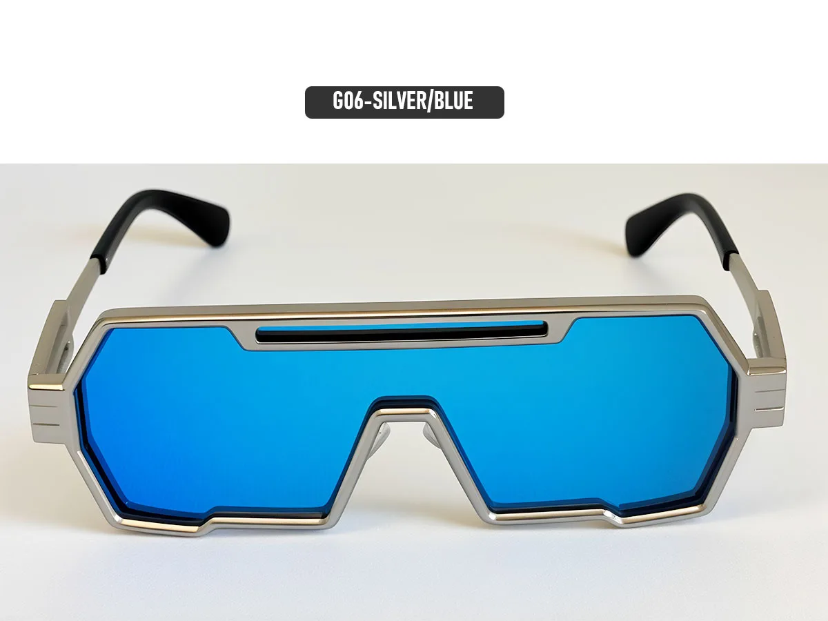 Quadratische Steampunk-Sonnenbrille für Damen 2026 Einteilige UV400-Schutz Sonnenbrille für Herren Markendesign Modische Brille Gafas De Sol Hombre – Detail 25