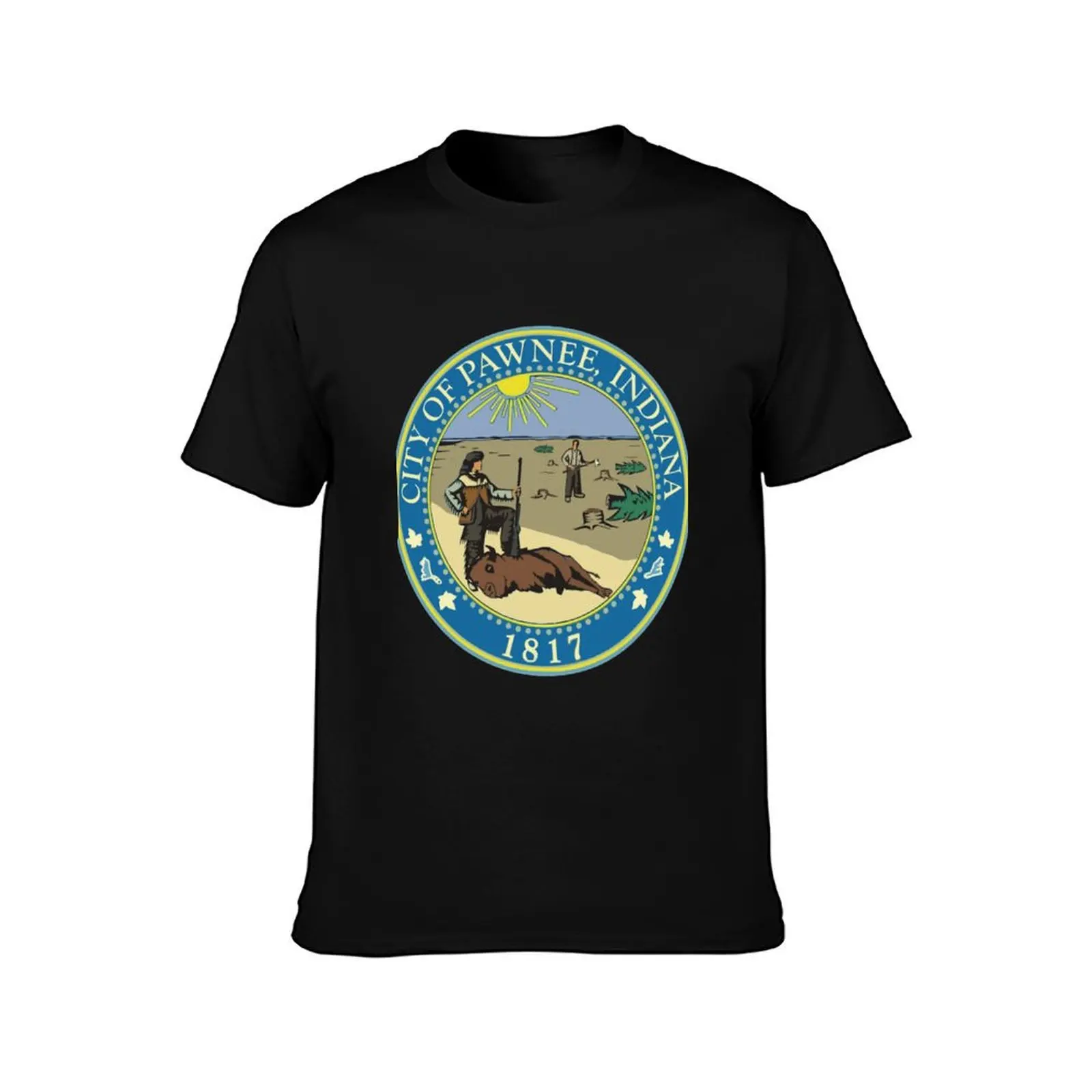 city of pawnee indiana Classic . T-Shirt Summer Casual Cotton Tee Unisex Men Women