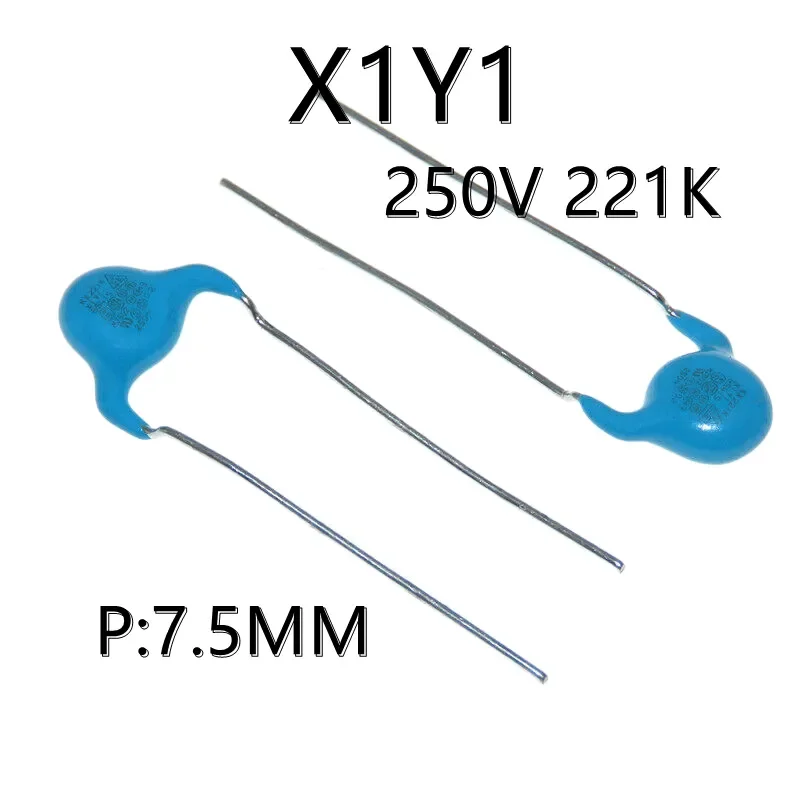 10pcs KX221K X1Y1 250V 221K MURATA ceramic capacitor Murata volume 0910