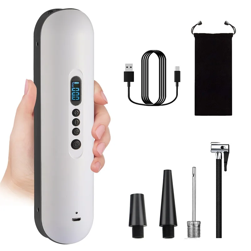 Smart Mini Handheld Automatic Electric Bike Cordless Digital Portable Car Tire Air Tyre Inflator Pump