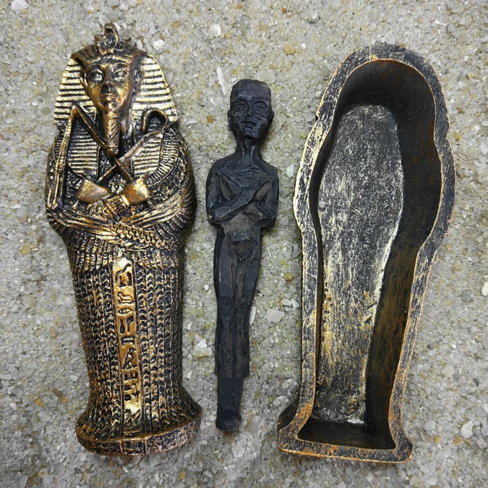 Decor Egyptian Mummy Model Egyptian Mummy Egypt Miniature Egyptian King Sandplay Mummy Figurine.Model Hot Sale