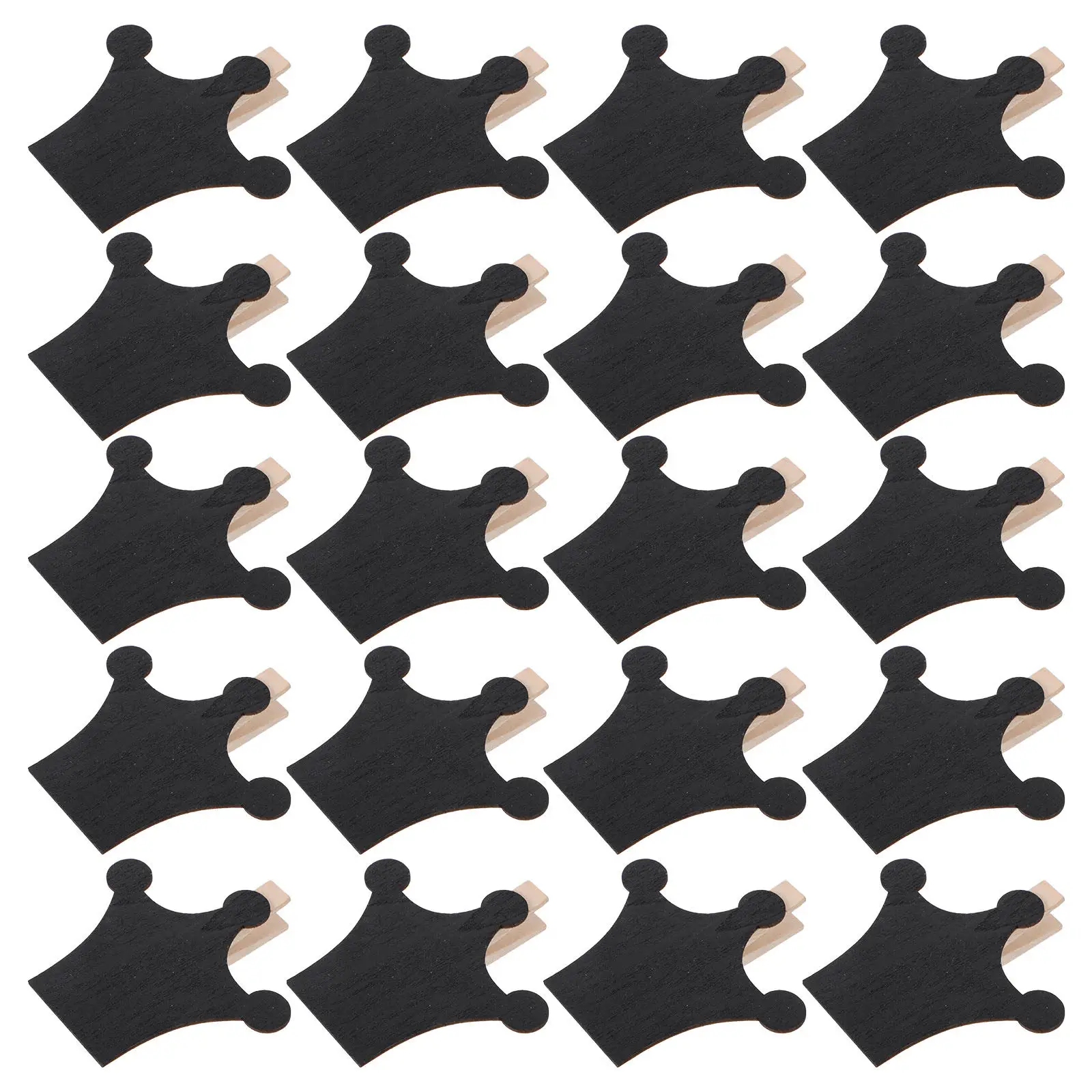50Pcs Mini Blackboard Clips Crown Shape Reusable Chalkboard Labels Memo Holder Decorative Food Signs for Weddings Buffet Table