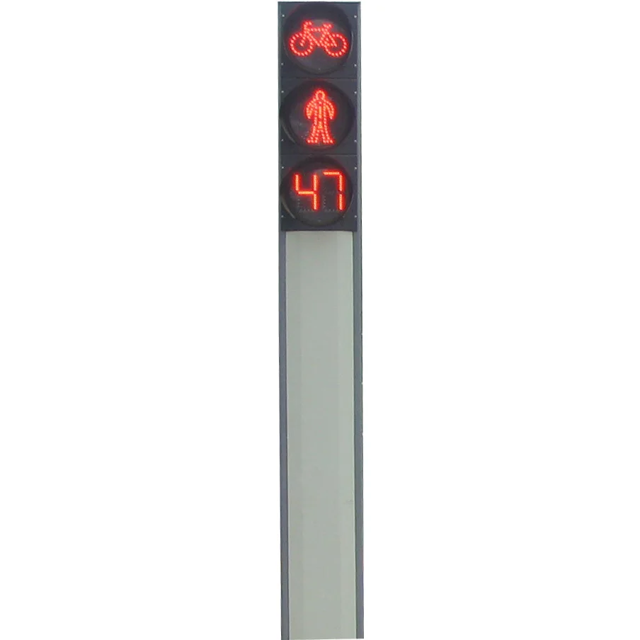 Factory Direct Integrated LED Pedestrian Traffic Light Crosswalk Signal Light Red Yellow Green For Road Safety