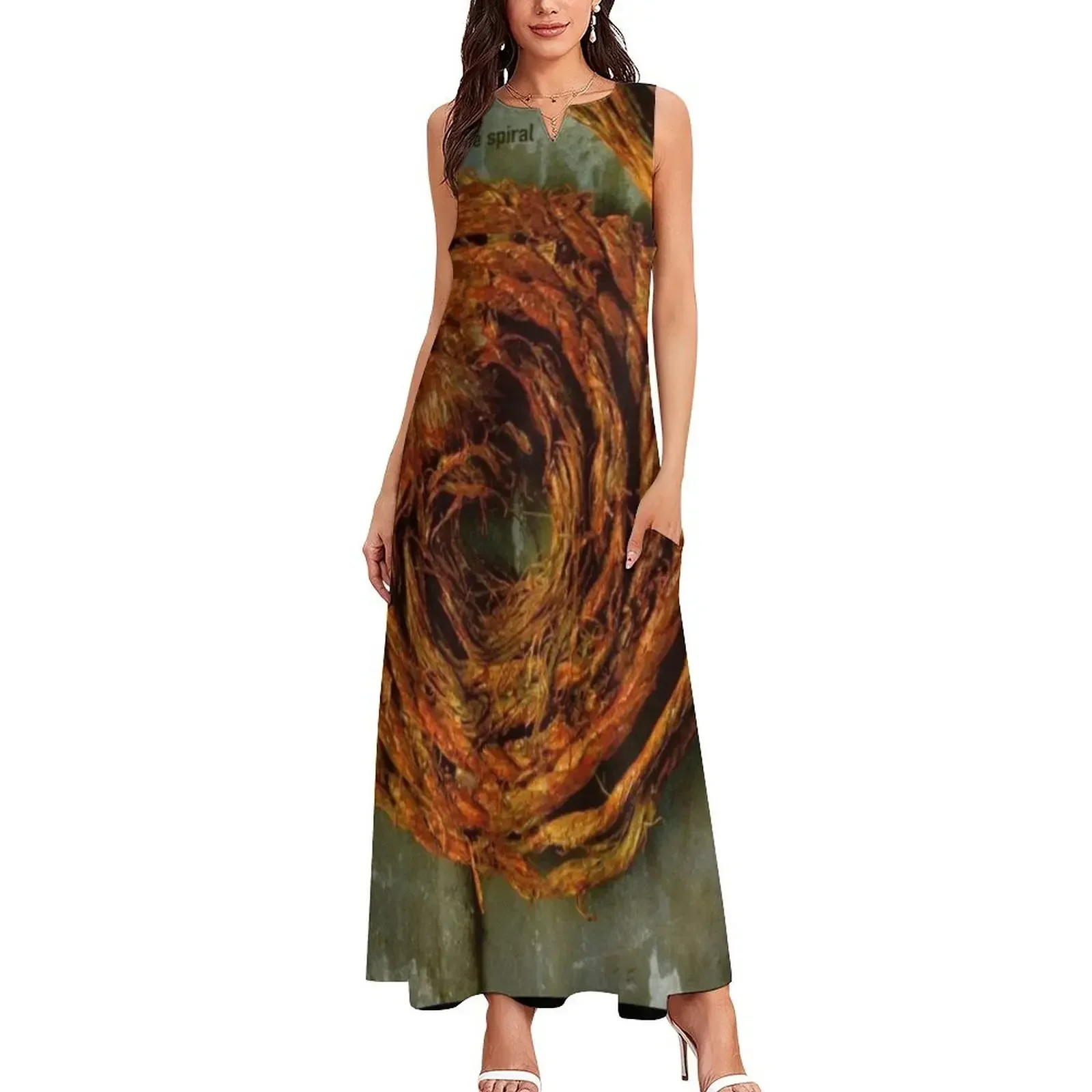 เดรสยาวทรงสปิรัล ชุดเดรสฤดูร้อนสำหรับผู้หญิง ปี 2025 ชุดเดรสหรูหราสำหรับงานปาร์ตี้ งานราตรี งานพรอม