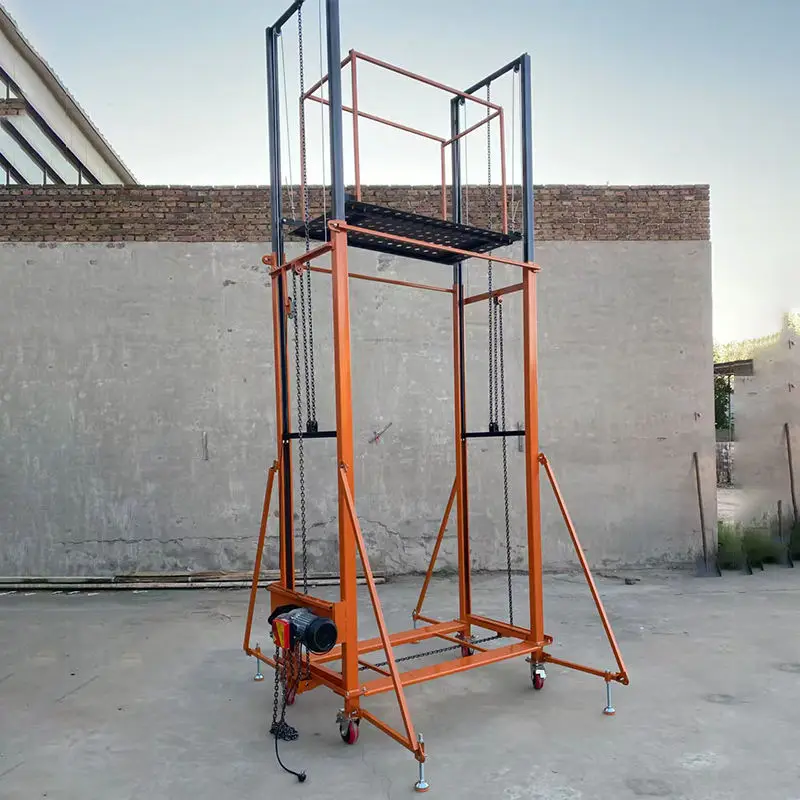 CE Certified Mobile Electric Scaffolding for High Rise Construction | Reliable Smooth Lifting Scaffold with Emergency Stop