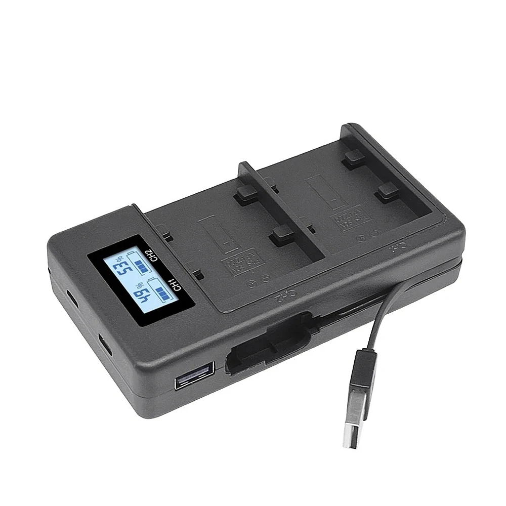 Mcoplus NP-FZ100 Battery USB Dual Charger for Sony ZV-E1 FX3 FX30 A1 A9 II A7R V A7S III A7IV A6600 A7C ZV-E10ii A7R IV A7RV