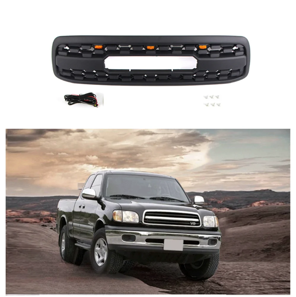 Auto Front Racing Grills Fit for Toyota Tundra 2000 2001 2002 ABS Grill Grille Front Bumper Cover