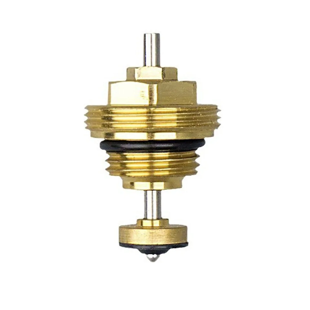 Brass Heating Circuit Distributor Valve Insert Corrosion Resistant M30x1.5 Return Pin Valve Core Replacement 1/2 3/8