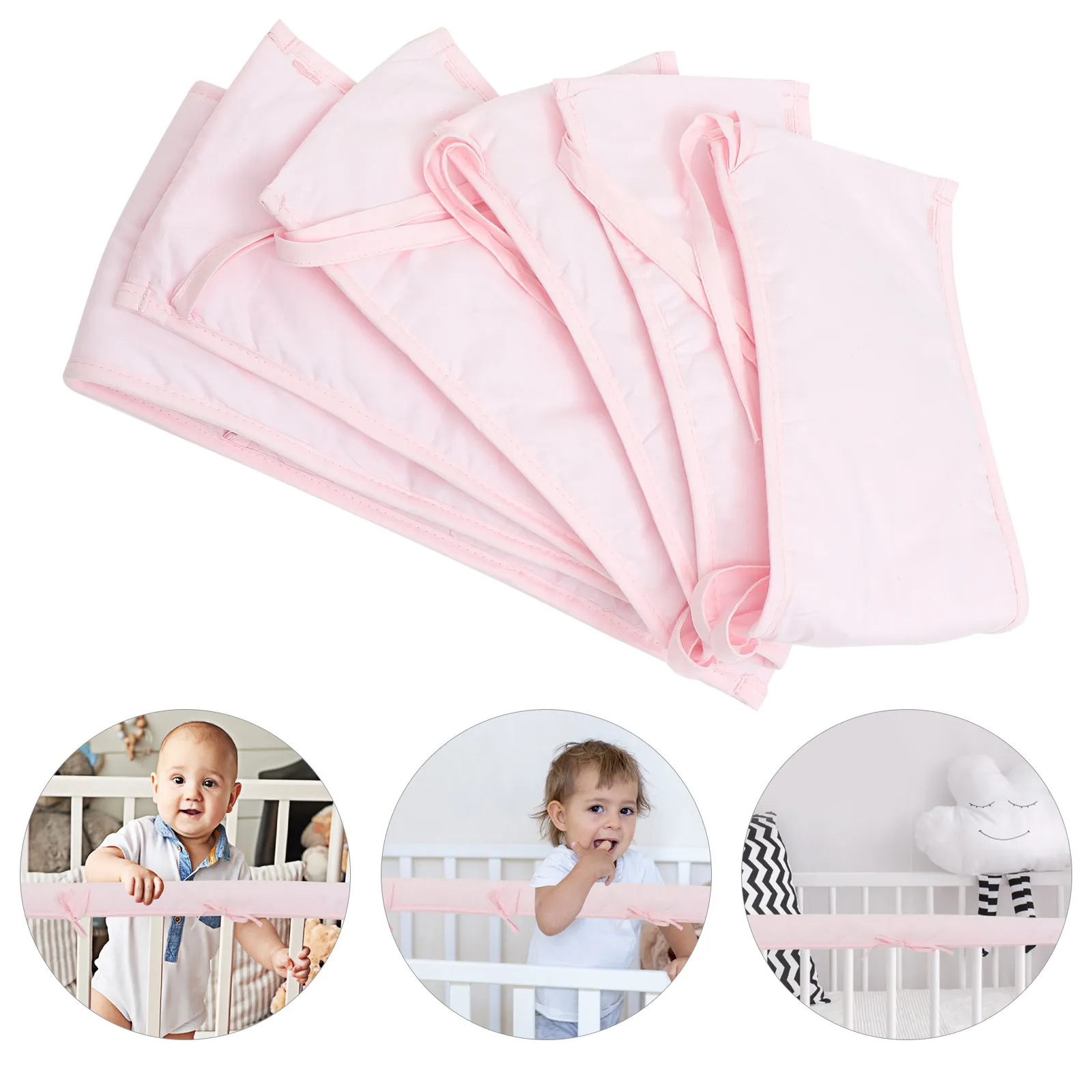 3-個のベビーベッド衝突防止歯固めカバー歯が生えるための実用的で安全な装飾カバー