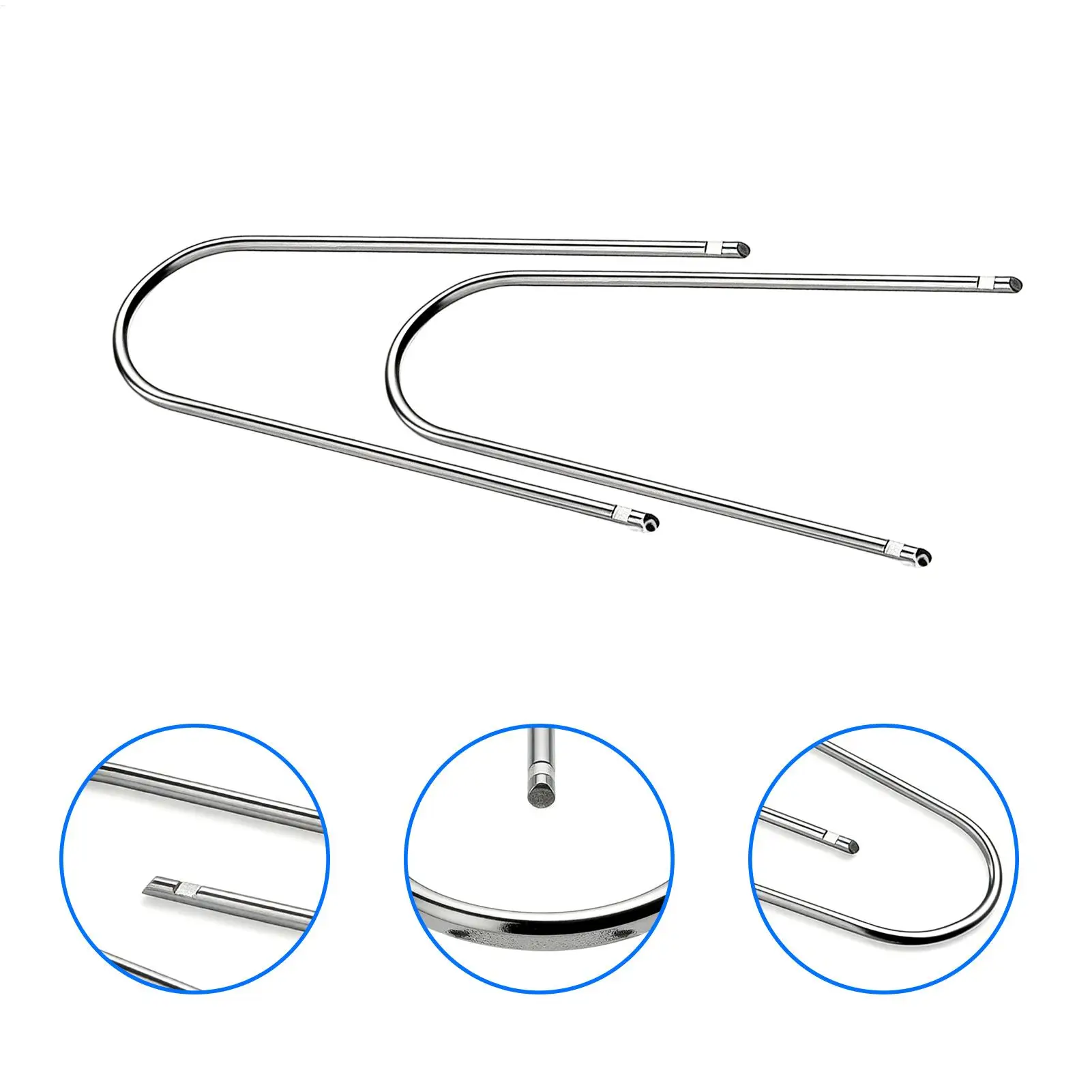 

For Car Stereo Removal Tool Stainless Steel Prying Interior Accessories 2 Pieces Car Stereo Disassembly Pry Kit for Truck Sedan