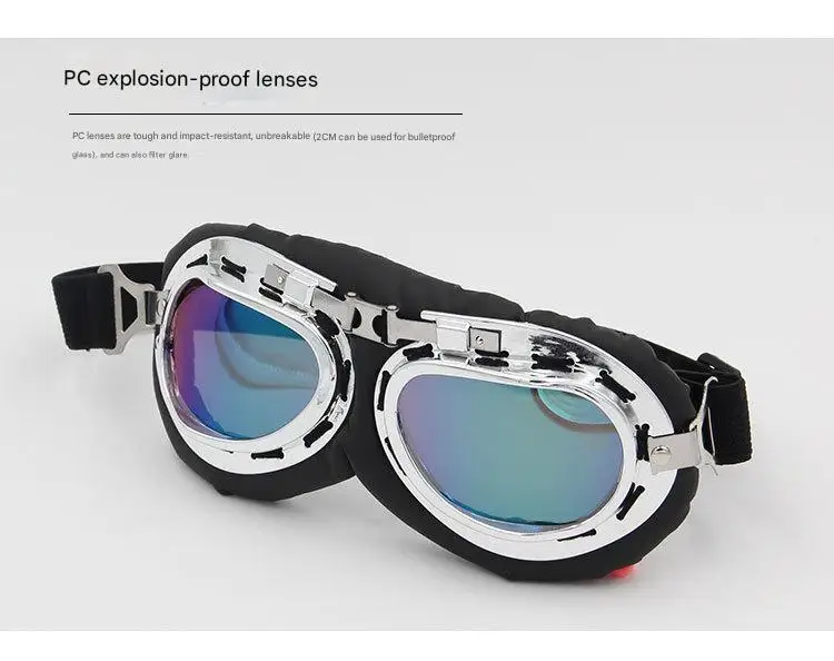 FOR Classic Vintage Windproof UV Protection Goggles Harley Style Motorcycle Riding Eyewear