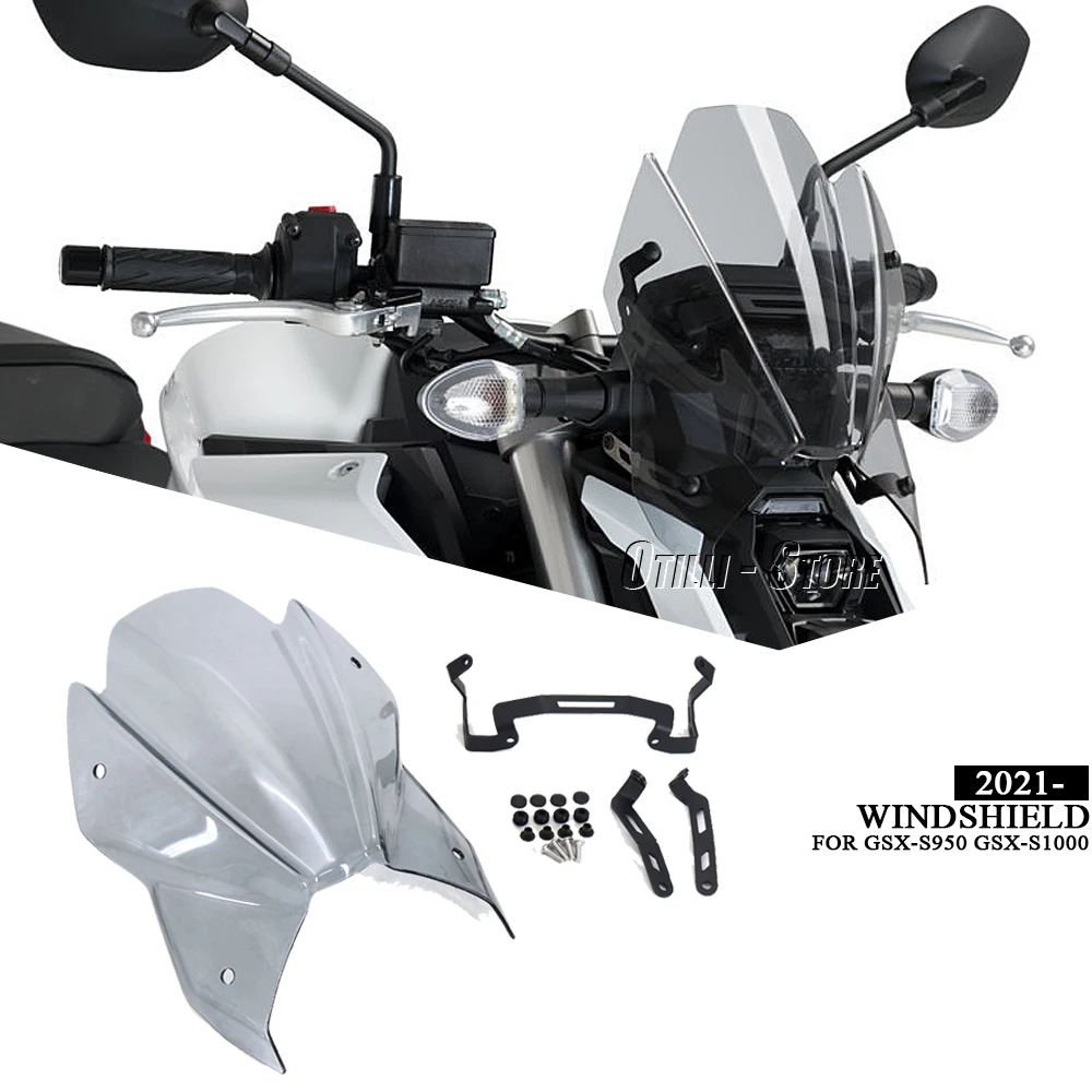 

GSXS 950 GSX-S 1000 Windshield Windscreen For Suzuki GSXS900 GSX-S1000 Wind Screen Shield Airflow Deflectors2021 2022 2023