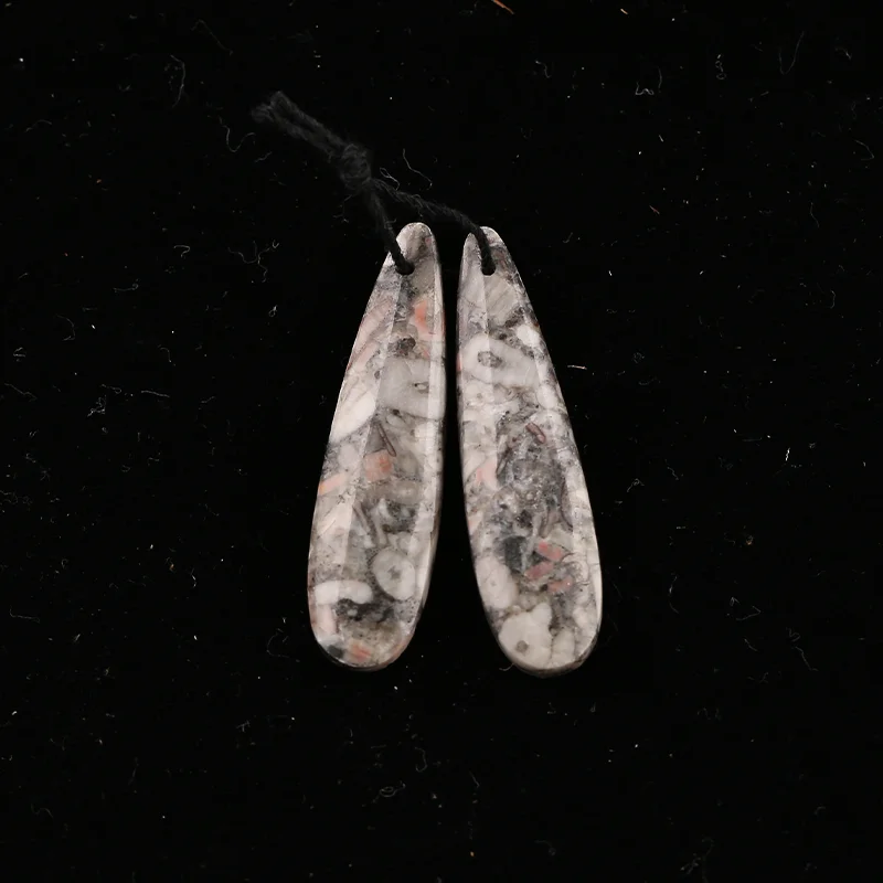 B&F bio-stone Earring Beads for Jewelry Making, Handmade Natural stones beads, Stones for jewelry Making Supplies