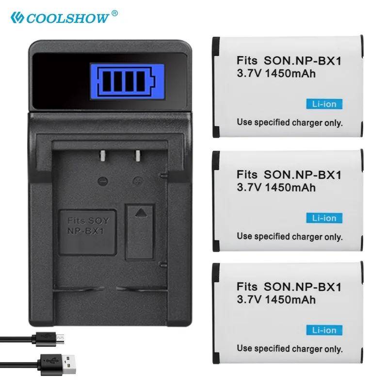 NP-BX1 NP BX1 Battery Charger for Sony M3 M2 DSC RX1 RX100 AS100V HX300 HX400 50 60 GWP88 AS15 WX350 1450mah Batterie