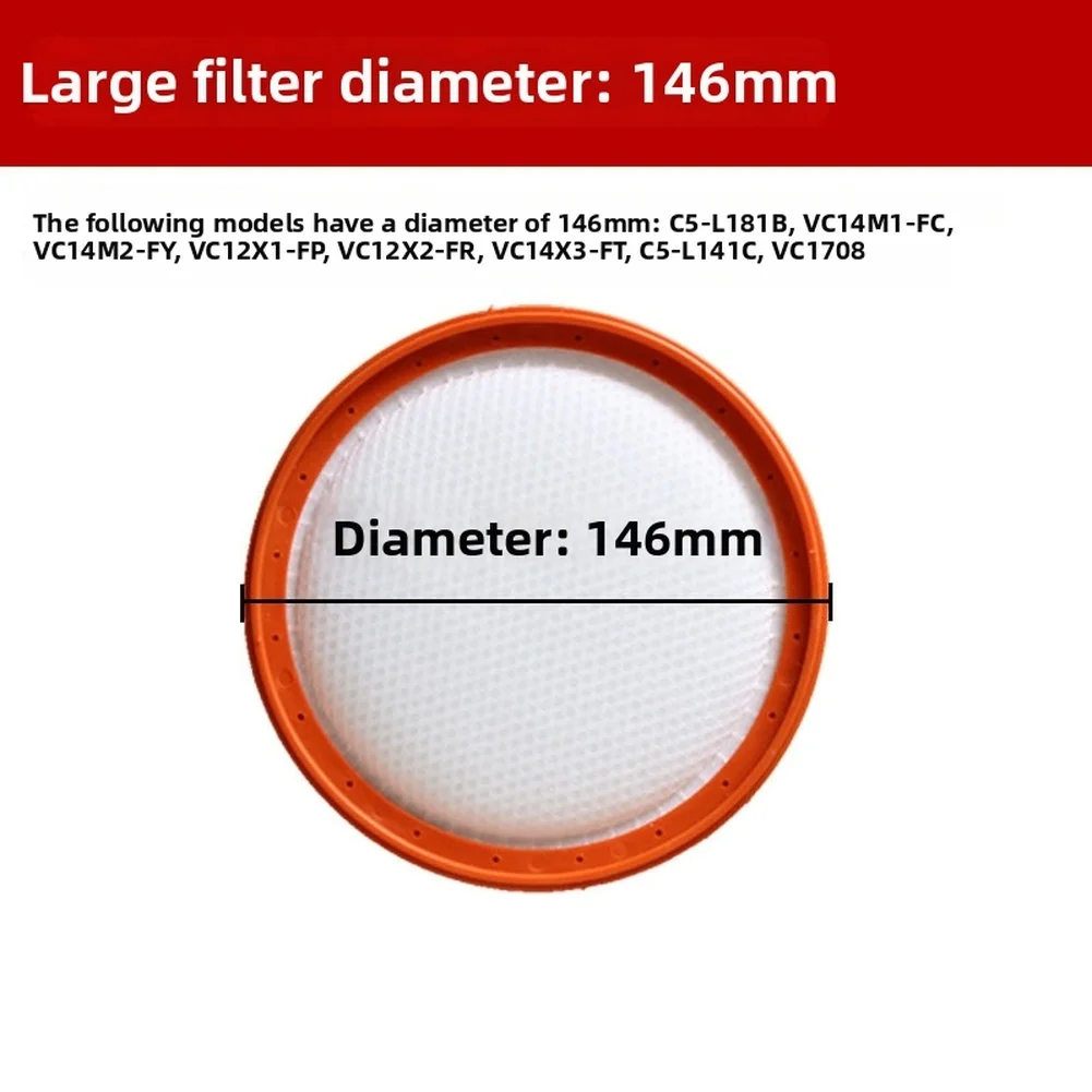 Replacement Vacuum Cleaner Filter For C3-L148B L143C C5-L141C VC1708, High-Efficiency Filtration Sweeping Parts