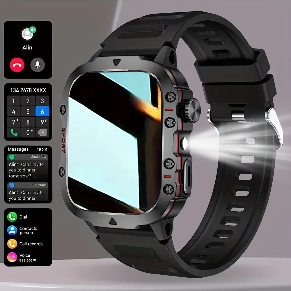 New Smart Watch, Suitable for Both Men And Women - Wireless Calls/Texts/Multiple Sports Modes/Remote